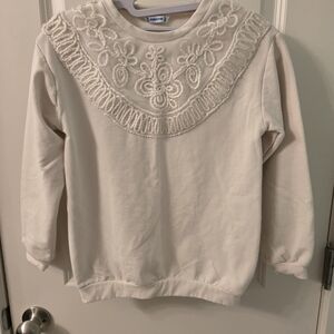 Mayoral Cream Textured Sweater Top